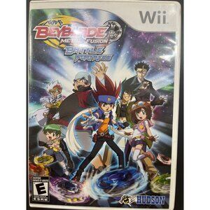 2010 Wii Nintendo Beyblade Metal Fusion Battle Fortress With Book Untested Clean